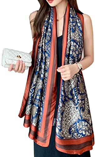 YMXHHB Fashion Scarves Scarf Silk Feeling Scarves Long Lightweight Sunscreen Shawls for Women (Y33)