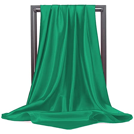 Ecroon SeideSchal Gefühl Schal Halstuch Damen Seidentuch Scarf Bandana Handgelenk Kopftücher