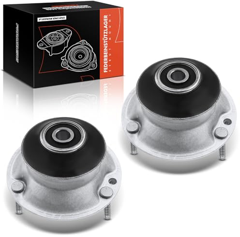 Frankberg 2x Palier de jambe de suspension Essieu Avant Compatible avec Série 1 E81 E82 E87 E88 Série 3 E46 E90 E91 E92 E93 Série 5 E39 E60 E61 Série 6 E63 E64 X1 E84 X3 E83 1997-2015