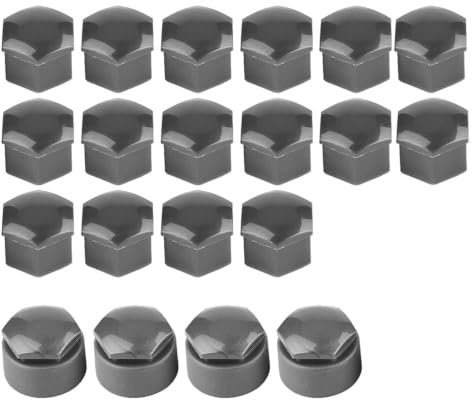 Radbolzenkappen 2pcs 17mm Mutter Auto Rad Auto Nabe Schraube Schutz Anti-Diebstahl-Abdeckung Kappe Gray
