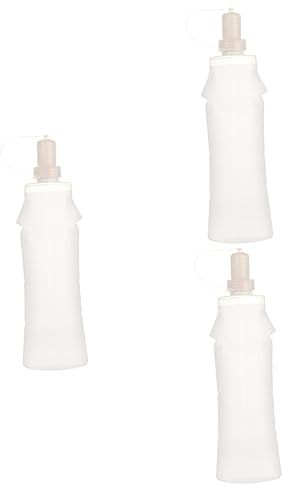 Toddmomy 3piezas Botella De Agua Plegable De Silicona para Deportes y Actividades Al Aire Resistente y Fácil De Transportar Uso Interior y Exterior