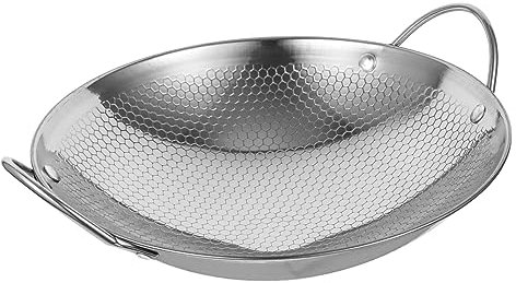 ABOOFAN Hergestellt Aus Leichtem Edelstahl Doppelgrifftopf Für Heiße Töpfe Meeresfrüchte Instantnudeln Zum Kochen