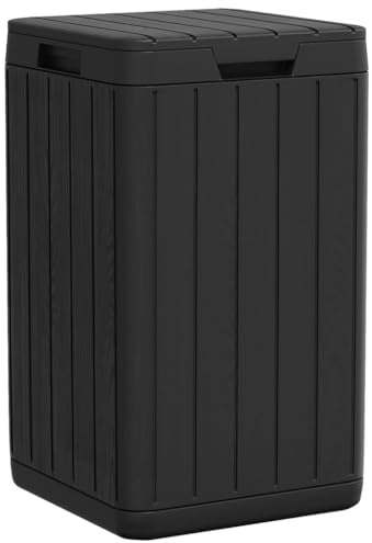 vidaXL Outdoor-Mülltonne Anthrazit 38x38x65 cm PP