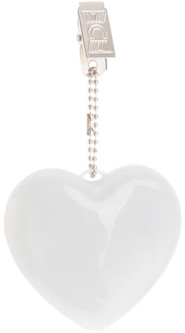 HOMSFOU Monedero Corazón Luz LED Original Mini Monederos Monederos Bolsa de Limpieza Bola de Bolsillo Luz para Mochila Corazón Monedero Ligero Niño Corazón Decoración