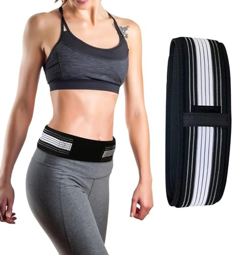 Sacroiliac SI Joint Hip Belt, Circumference 140cm Anti-Slip Adjustable Sciatica Back Support Lower Back Brace Relief Belt for Women Men, Sciatica Pain Relief Products for Pelvis Lumbar Nerve Leg