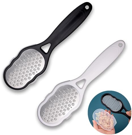 2 cuchillos de pedicura reutilizables de acero inoxidable para eliminar la piel dura, afiladores de pies, herramienta de pedicura para el cuidado de los pies, eliminadores de callos para callos secos