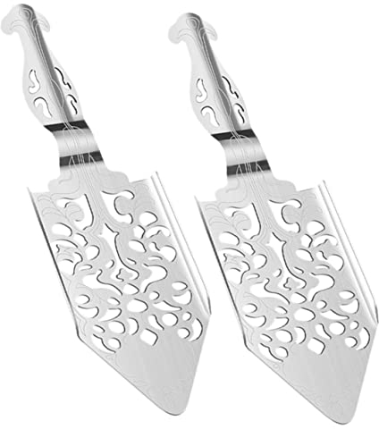 KICHOUSE 2pcs Absinthe Fountain Spoon Multi-Function Wormwood Stirring Spoon Long Handle Stainless Steel