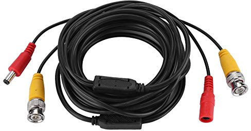 ZAICOLER Câble TV, BNC et Câble Coaxial Ve Direct de 2,1 Mm de 10 M de Long avec Effet Professionnel pour Système de Caméra de sécurité (5M)