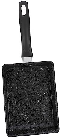 CIYODO Poêle à Frire Carrée 13x18 Cm en Aluminium Antiadhésive, Poêle Japonaise Tamagoyaki Cuisine au Gaz, Ustensile Pratique pour Omelettes et Œufs