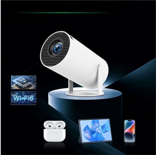 2024 Nuovo HY300 Pro Plus Proiettore 4k Android 1280 * 720P Dual Wifi Video Esterno Portatile Casa Hd Proiettore Led Cine En Casa Pro