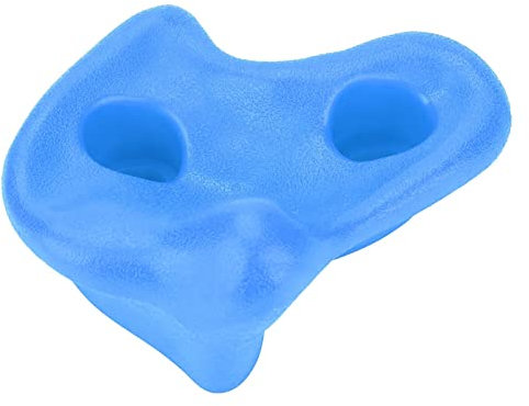 Plastic Textured Rock Climbing Stone Assorted Kit for Kids Rock Climbing Wall Stones Bolt Bright Colorful Safe Sturdy 10PCS (Blue)