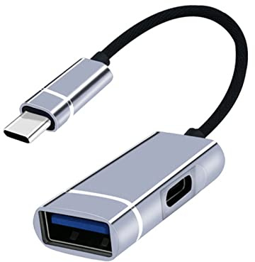 Adattatore Hub di tipo C multiplo ad alta velocità da 1 a 2 USB C Docking Station Splitter con ricarica PD durante il gioco