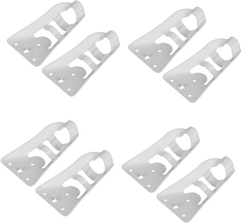 HEMOTON 8pcs Flagpole Bracket Stainless Steel Wall Mount Weatherproof Easy to Install