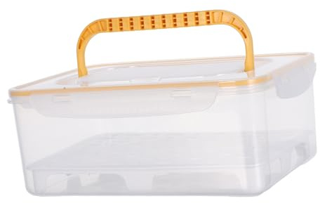 Ciieeo Shot Glass Storage Box with Handle and Dustproof Glass Window for Home Bar and Party Use for Travel and Family Gatherings