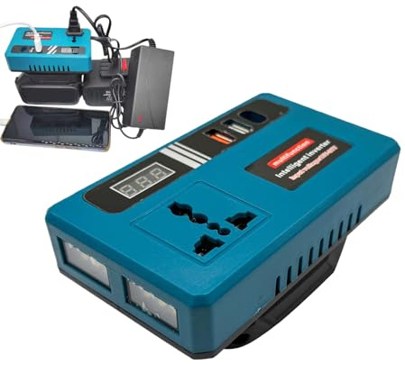 Batterie Onduleur 21V | Éclairage Pratique des onduleurs de Puissance de lumière LED intégrés | sans Effort pour Utiliser Un Adaptateur de générateur Portable pour Le Camping de Voitures RV de Camion