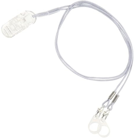 CONGARTENO Verlustsicheres Halteclip für Hörgeräte mit Silikon Schutzband Tragbares Abs und Nylon Anti Verlust Lanyard Geeignet für Senioren und Bte Hörgeräte