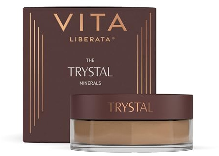 VITA LIBERATA Trystal Mineral Powder No.2 Sun Light | Bronzer & Contour, Natural Sunkissed Glow, Paraben Free, Suitable for Fair Skintones, Vegan and Cruelty Free