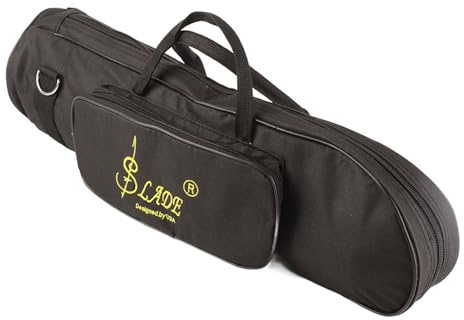 Dioche Trumpet Case Trompeta Estuche Impermeable para Trompeta - Bolsa Duradera de Nailon Negro para con Correa Ajustable para el Hombro para Músicos
