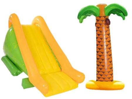 predolo Scivolo Gonfiabile da Parco Giochi, Ampio Gradino, PVC ad Alte Prestazioni, Resistente all'Usura, Portatile, Comodo, Facile da Montare, Scivolo
