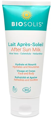 Biosolis After Sun Milk - Softens and Calms Your Skin After Sun Exposure - Soothes and Refreshes Your Face and Body - Creamy and Penetrates the Skin Easily - Ideal for the Whole Family - 3.4 oz