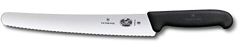 Victorinox Fibrox 10.25 Inch Bread Knife | High Carbon Stainless Steel Serrated Blade for Efficient Slicing, Ergonomic Fibrox Pro Handle