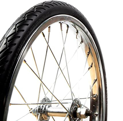 Tannus 100% Anti-Puncture Cover 16/18x1.25 (32-349) (32-355) | Tannus Airless Tire Mini Velo Brompton | Solid Urban Folding Bike Tyre, Midnight Colour (Black), Regular Hardness
