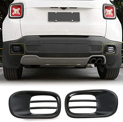 JeCar Posteriore Fanale Fendinebbia Telaio Trim Copertura per Jeep Renegade 2015-2018 2015-2018