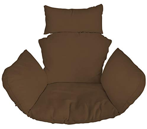 Ferocity Suspendu Hamac Chaise Coussins, Imperméable Siège de Chaise Rembourrage pour Patio Jardin, Balançoire Panier Suspendu Coussin de Siege, Marron Brown [114]