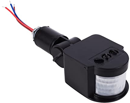 Remplacement du Capteur de Mouvement, Interrupteur d'éclairage Mural Capteur de Lumière de Mouvement LED Détecteur de Mouvement PIR Extérieur pour Projecteur LED