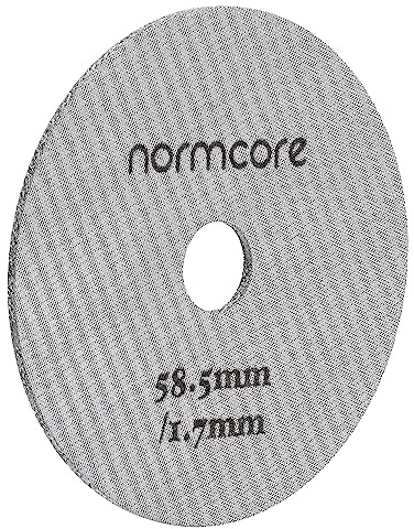 Normcore 58,5 mm Puck Bildschirm mit rundem Loch in der Mitte – untere Duschwand – Metall Kaffee wiederverwendbarer Filter geeignet für La Marzocco/Gaggia – 1,7 mm Stärke – 316 Edelstahl