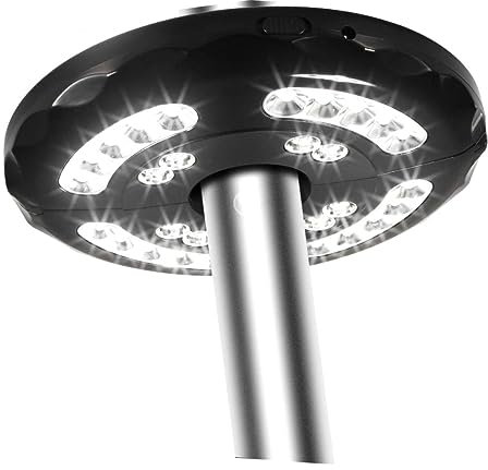 HEMOTON Notlicht zu zerlegen Regenschirm Licht 8led