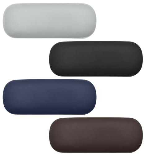 Scettar Hochwertiges Hardcase Brillenetui - 4 Stück Groß, 4 Stück Brillenputztuch, Ideal für Sonnenbrillen, Lesebrillen und Reisen - Für Männer, Frauen und Kinder