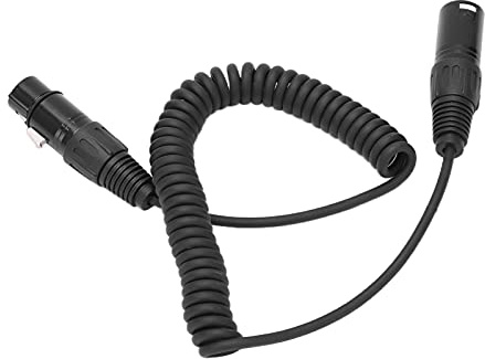 Headphone Extension Cable, Headphone Jack Extender with Microphone Cover ABS Alloy Headphone Cord Extender for Airbus Aviation Headphone