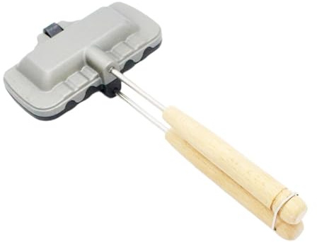 FytStycale Machine à Sandwich chaude, antiadhésive, en fer, pour à la main, poêle à griller pour le Camping, toasts