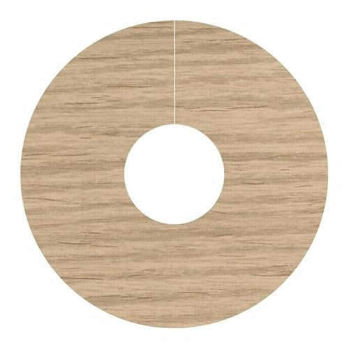 Project DIY® Self-Adhesive Laminate Pipe Covers, Seamless Radiator Pipe Finish | Easy Peel & Stick, Durable & Stylish, Perfect for Laminate Flooring, 4-Pack - 15mm (White Varnished Oak)