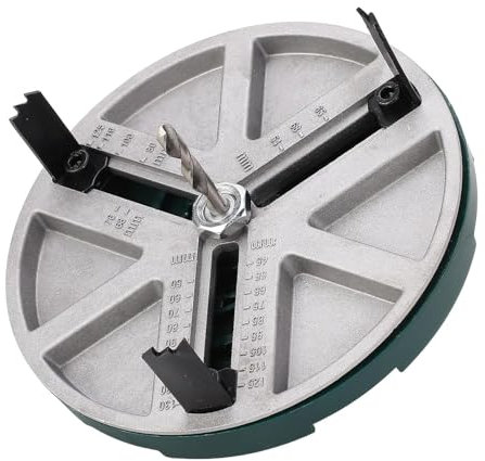 Sega Fresa a Tazza Regolabile 45-130 mm – Fresa Circolare per Trapano con Punte Intercambiabili – Foratura Legno, Cartongesso, Plastica, Compensato, Laminati – Art. 72001