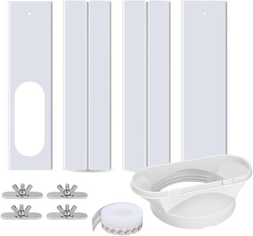 Générique Portable Air Conditioning Window Kit, Air Conditioning Window Adapter, Sealed Plate, Adjustable Window for Mobile Air Conditioner, Air Conditioning Window Accessory