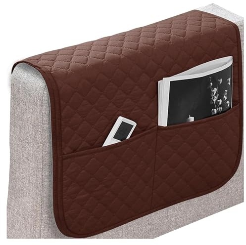 ILiemao Funda para Reposacabezas Muebles Antideslizante Cubierta del Brazo Sofá Silla Reclinable Protector Cabeza Protectora de Fundas Sillón Cubiertas Protección Reposabrazos Orejero Relax(Café)