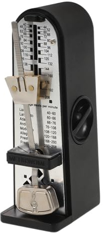 LRXIYODE Mechanisches Metronom Für Klavier Gitarre Violine Mit Taktbereich Tragbar Für Musikinstrumente Übungstool Einfache Bedienung