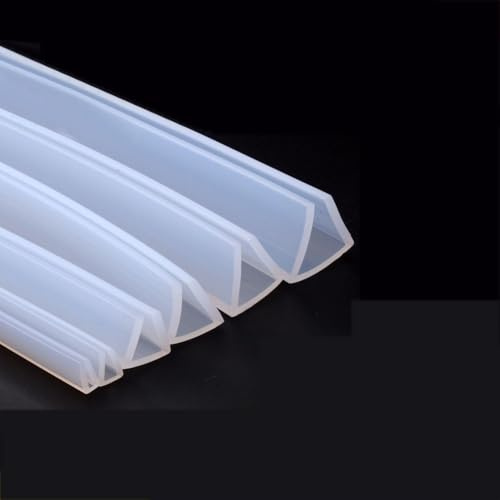 Genérico 2 Metros Goma para Mampara de Ducha, Adecuado para Puertas de 15mm a 16mm de Espesor, Perfil de mampara fácil Instalar