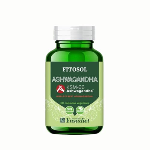 Ashwagandha KSM-66® – Extracto de raíz estandarizado 5% withanólidos – Equilibrio emocional y bienestar físico y mental – 60 cápsulas vegetales