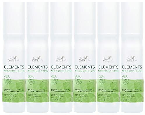Wella Elements Leave-in Spray 6 x 150 ml Parabenfreier 2-Phasen-Conditioner für trockenes-sprödes