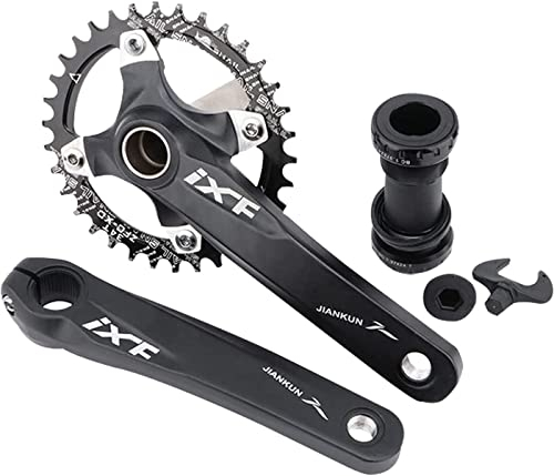 BotaBay Bicycle Crank Arm Set 170 mm 104 BCD Mountain Bike Crankset Hollow Integrated Crank axle Modified Single disc Crank 32T