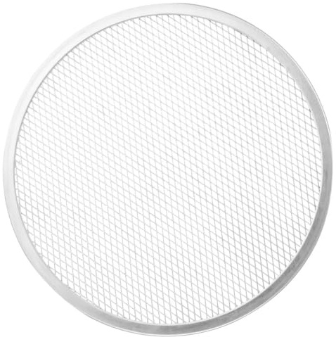 PRETYZOOM Schermo Per Pizza Da 13 Pollici in Alluminio Spesso Teglia Per Pizza Rondetta Da Forno Cottura Uniforme Non Appiccicoso Per Casa e Professionisti