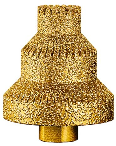 Brazed Diamonds Tapered Hole Sawer 20-35-50mm Stepped Pagoda Drill Bit Fast Drilling Tool for Metal Concrete Diamonds Core Drill Bit