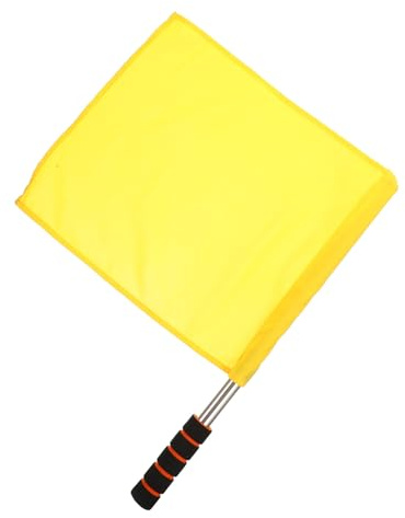 FUNOMOCYA Bandiera Arbitro Segnale Leggera per Corse e Gare Flag da Manovra Pratico e Durevole per Eventi Sportivi e Feste all Aperto Facile da Trasportare