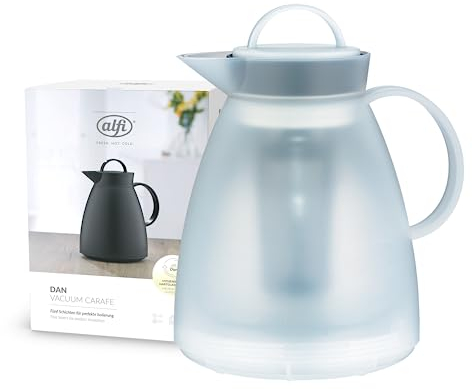 alfi 1935011100 Isolierkanne Dan Tea Kunststoff 1.0 l, weiß
