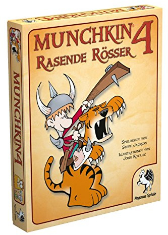 Pegasus Spiele 17214G - Munchkin 4, Rasende Rösser