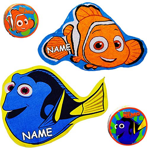 alles-meine.de GmbH magischer Waschlappen/Handtuch - Zauberwaschlappen - Findet Nemo - Fisch Dory - inkl. Name - Frottee aus 100% Baumwolle - Magic Towel - Waschfleck - Wascht..