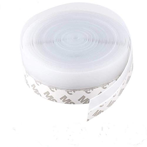 Bande d'étanchéité inférieure de 10 m pour joint de bas de porte étanche, coupe-vent, poussière, insectes, transparent (45 mm)